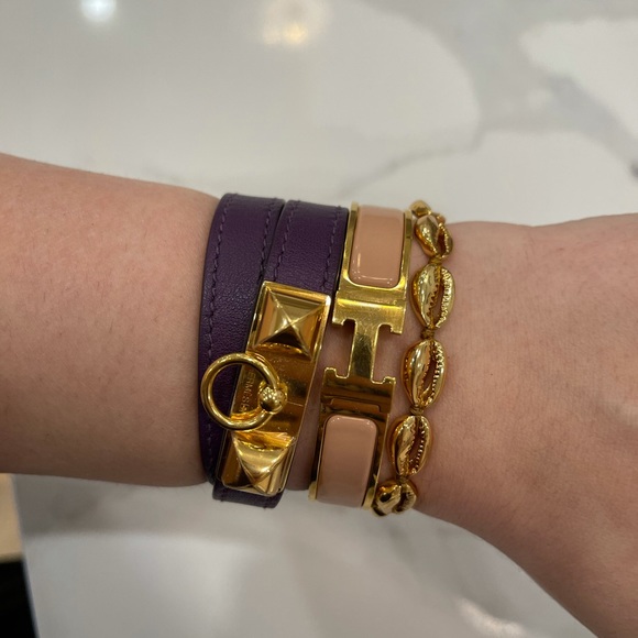 HERMES Rivale Double Tour Bracelet Ultraviolet - Picture 13 of 15